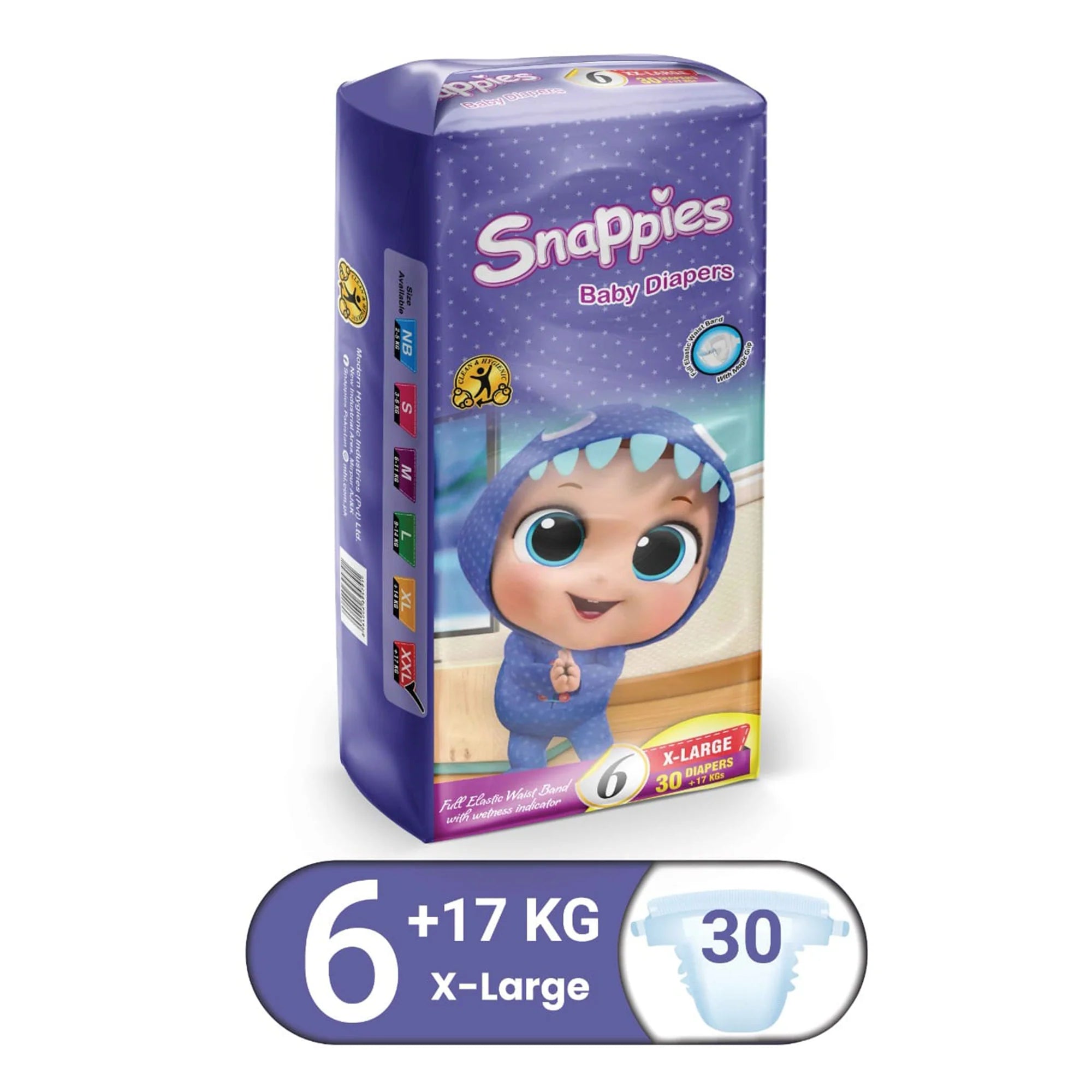 Snappies Baby Diapers 6-11 KG 3 Medium 44 Pieces - Retailershop - Online Shopping Center