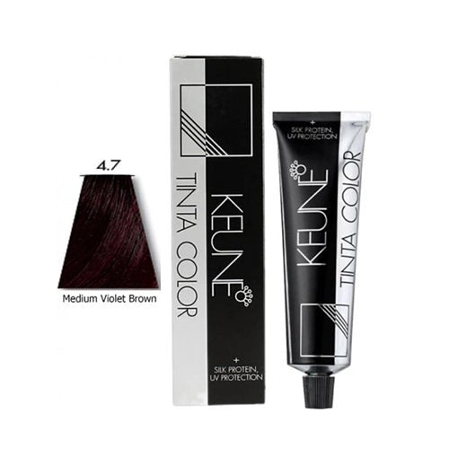 Keune Tinta Color 4.7 Medium Brown Violet Hair Dye - Retailershop | Online Shopping Center