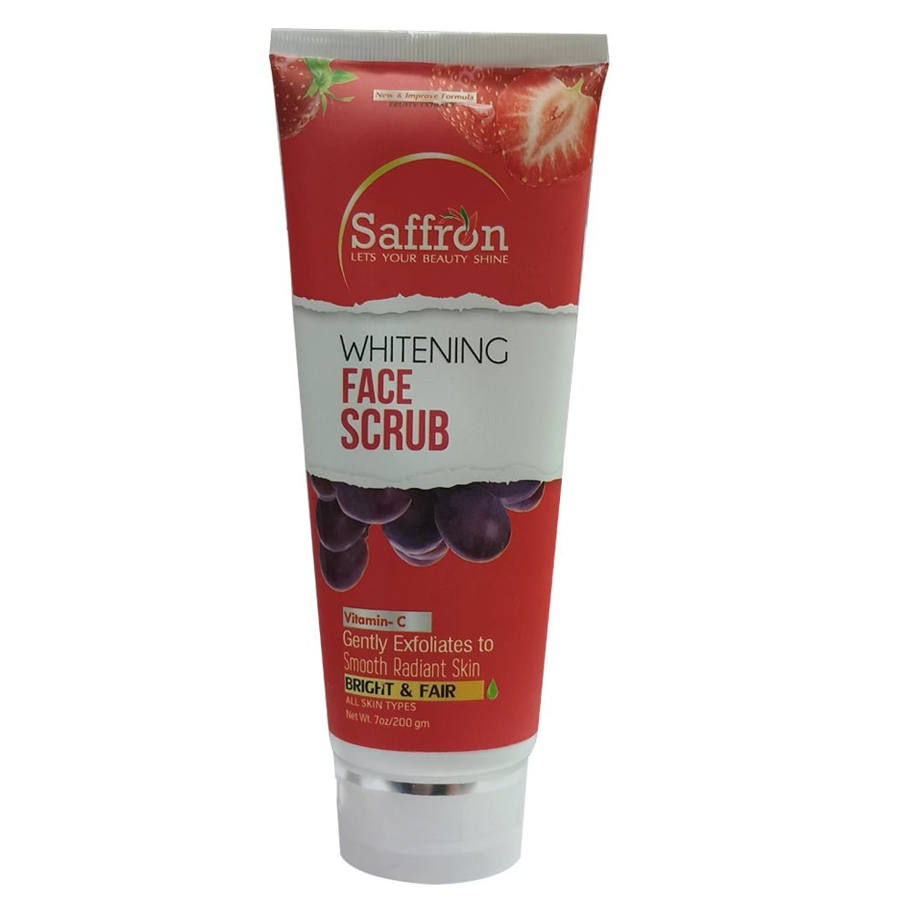 Saffron Vitamin C Whitening Face Scrub 200gm - Retailershop - Online Shopping Center