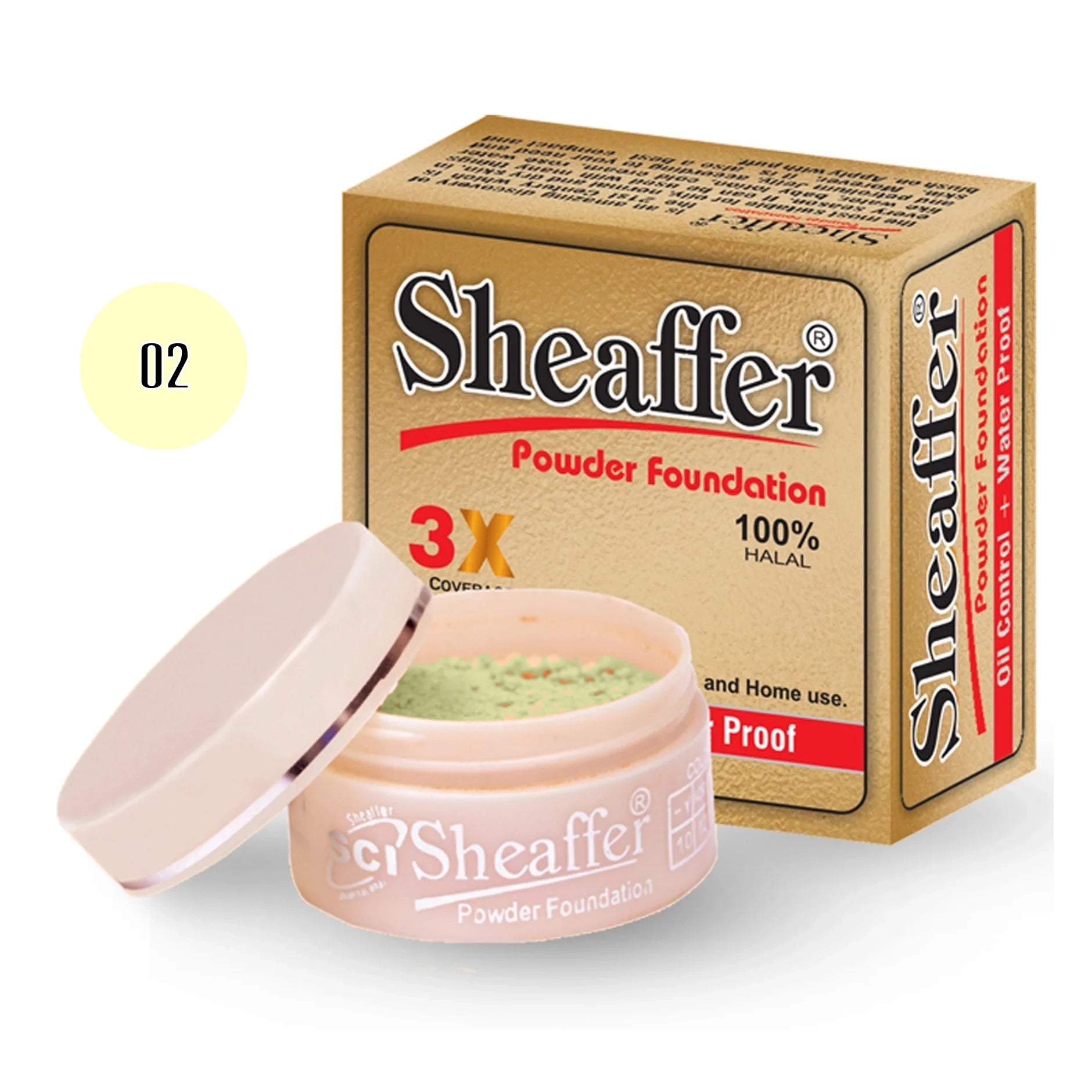 Sheaffer Powder Foundation Base 02 Shade - Retailershop - Online Shopping Center