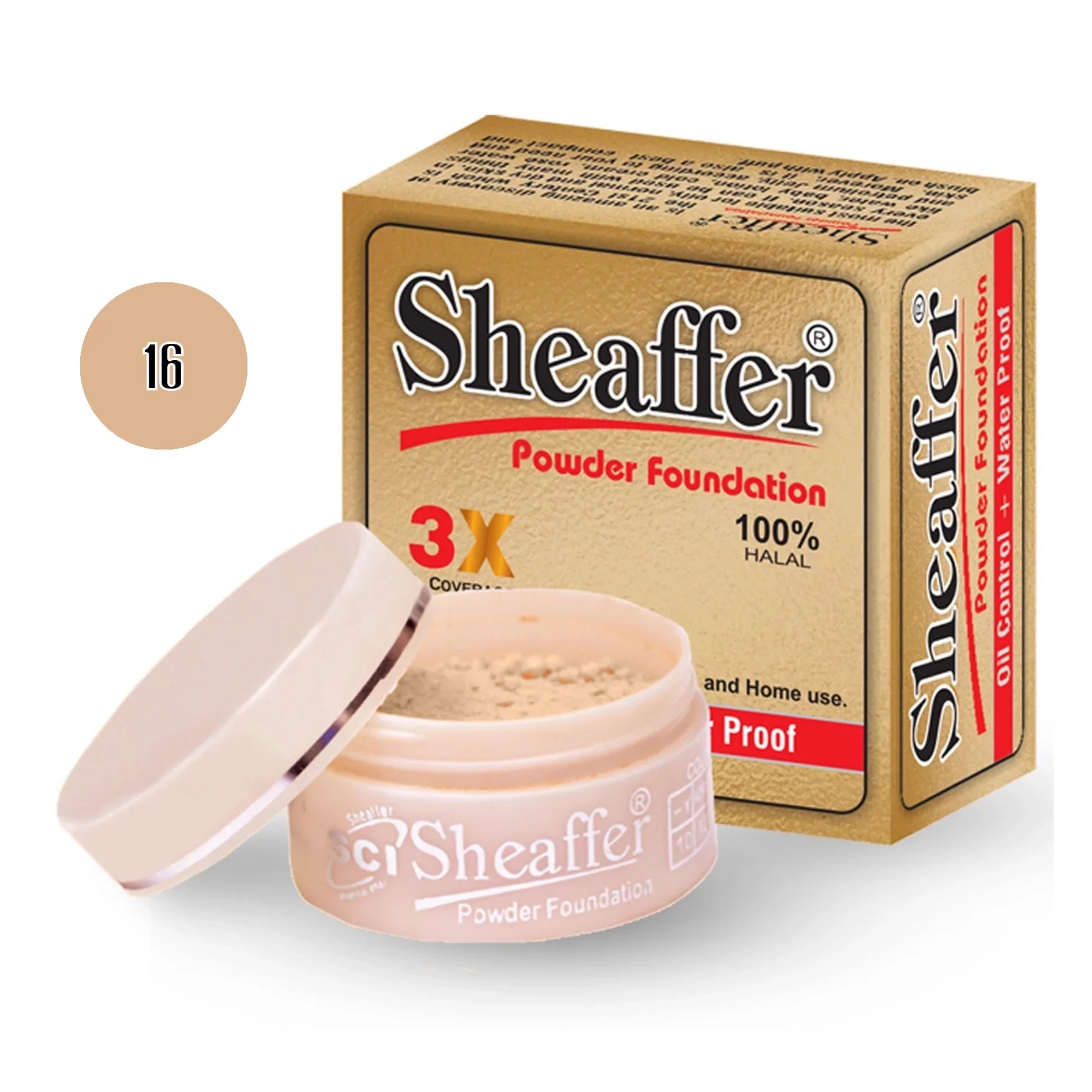 Sheaffer Powder Foundation Base 10 Shade - Retailershop - Online Shopping Center