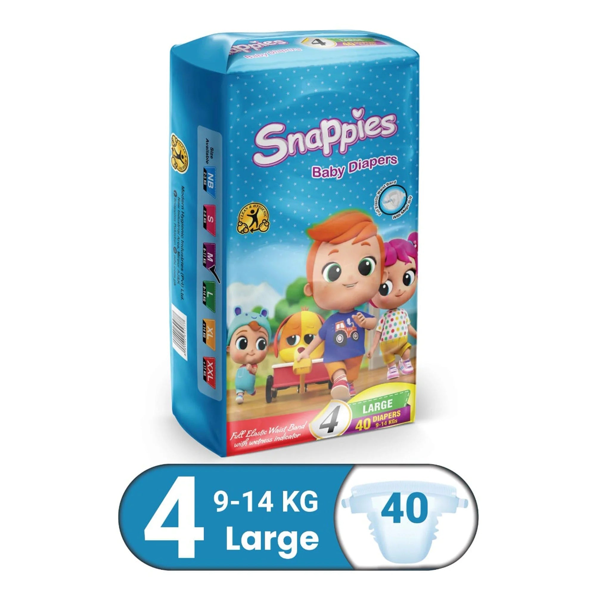 Snappies Baby Diapers 6-11 KG 3 Medium 44 Pieces - Retailershop - Online Shopping Center