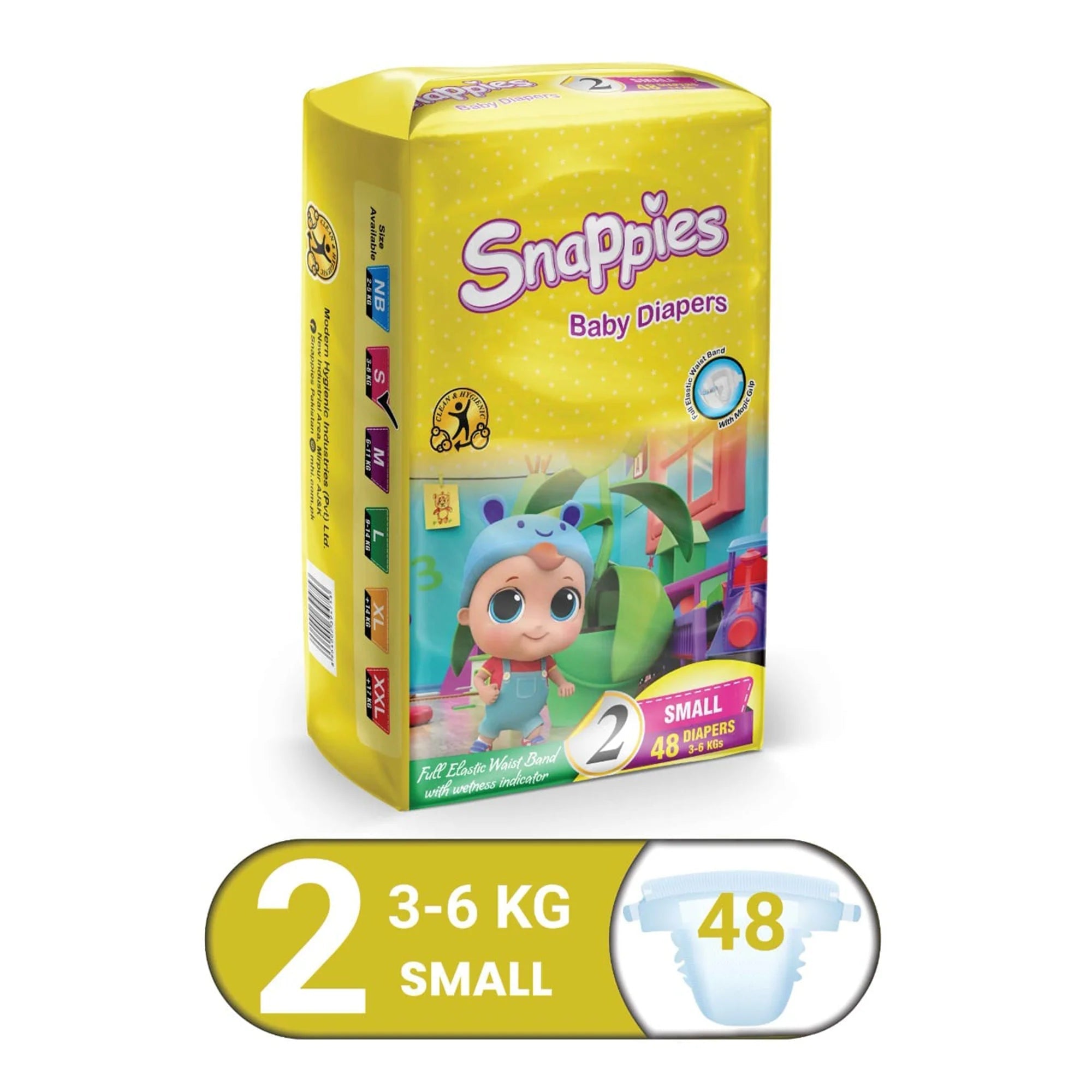 Snappies Baby Diapers 6-11 KG 3 Medium 44 Pieces - Retailershop - Online Shopping Center